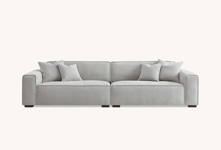 The Dakota Pebble Boucle 4 Seater With Chaise Premium Sofa Pebble Boucle Fabric