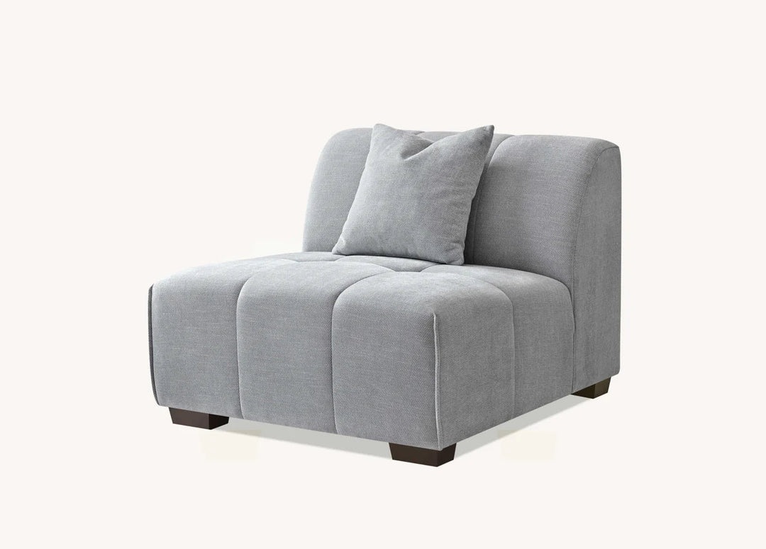 The Leonard Cloudy Grey Boucle Left Hand Corner Premium Sofa Cloudy Grey Boucle Fabric