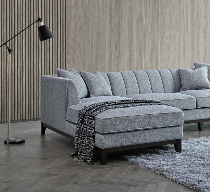 The Cooper Dolphin Boucle Left Hand Corner Premium Sofa Dolphin Boucle Fabric
