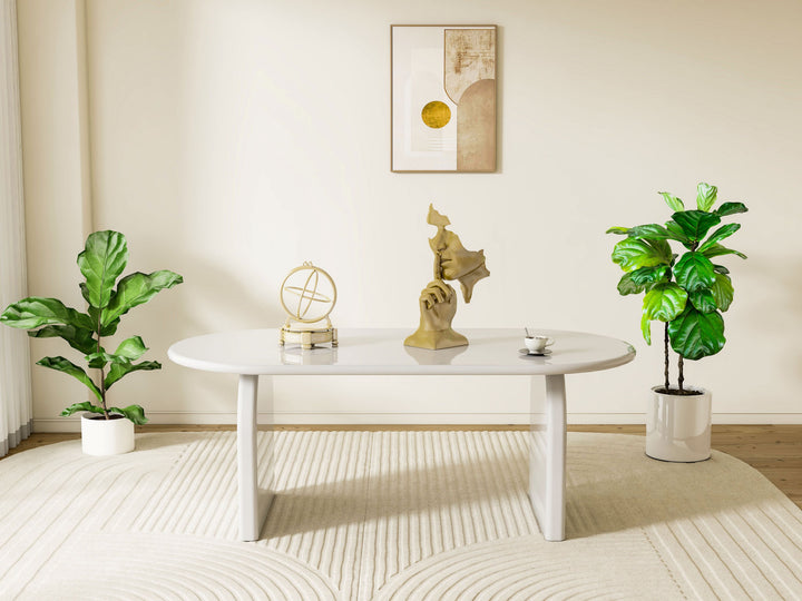 Solana 200cm Mink & Taupe Gloss Ceramic Marble Dining Table