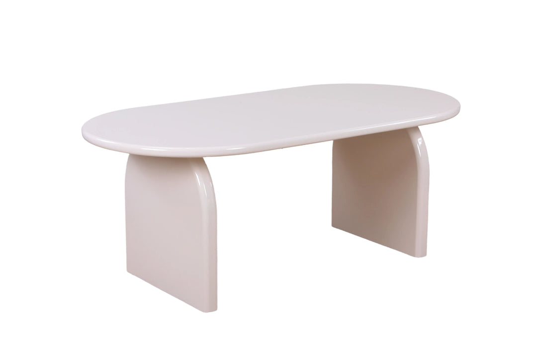 Solana 200cm Mink & Taupe Gloss Ceramic Marble Dining Table