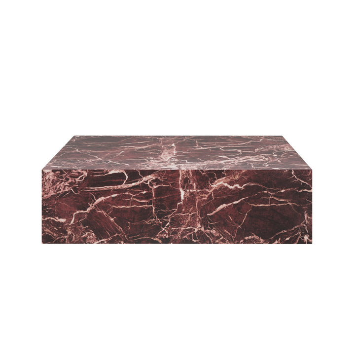 Rosso Levanto Marble Coffee Table