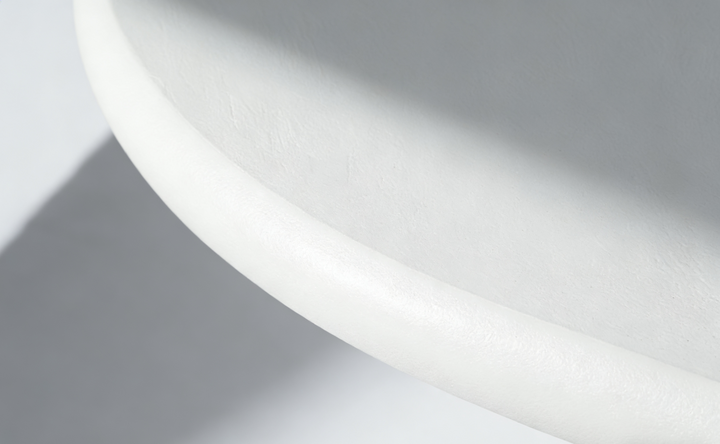 Valillian 200cm White Micro Cement Dining Table