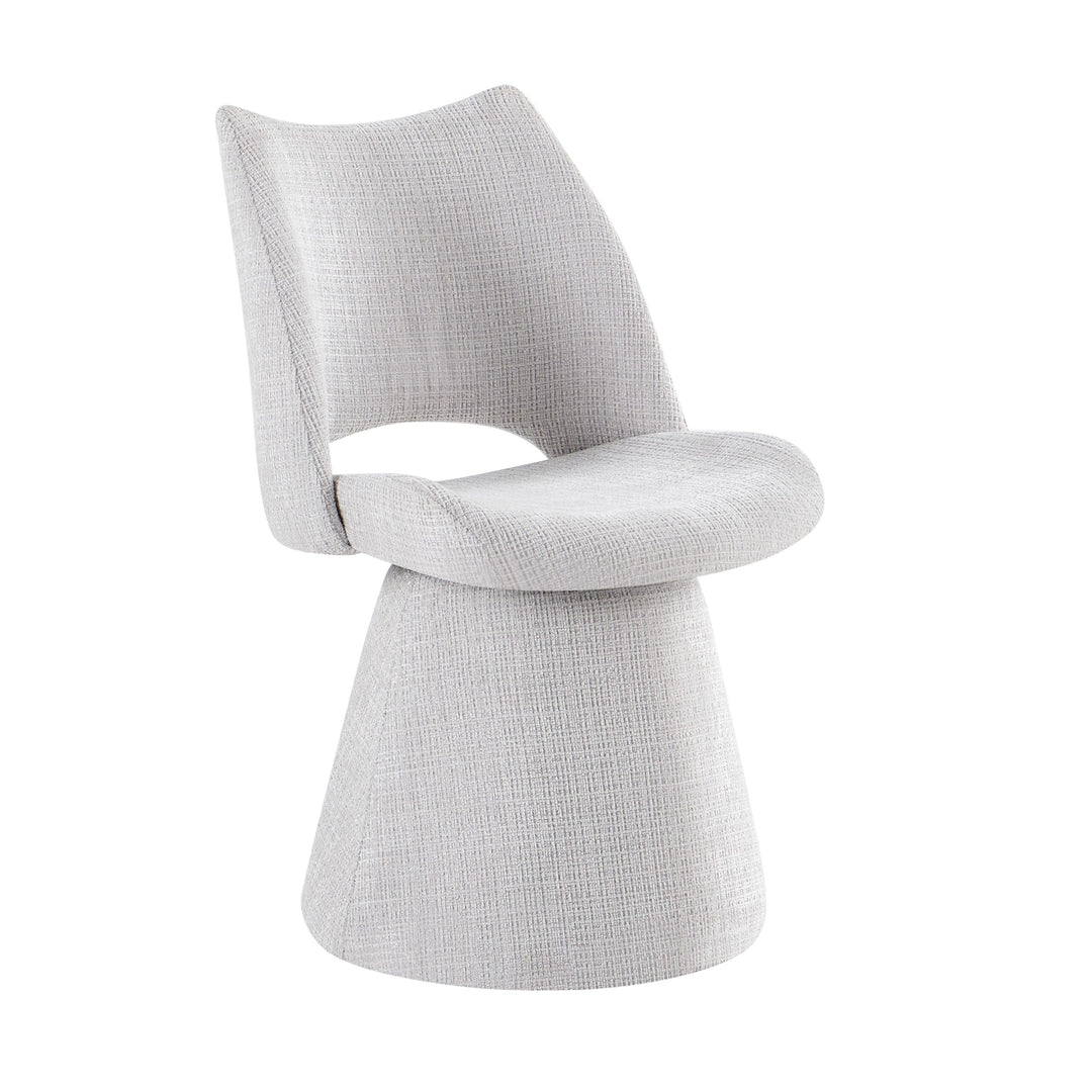Maryland 360 Swivel Fabric Dining Chairs - Pairs - 2 Colours