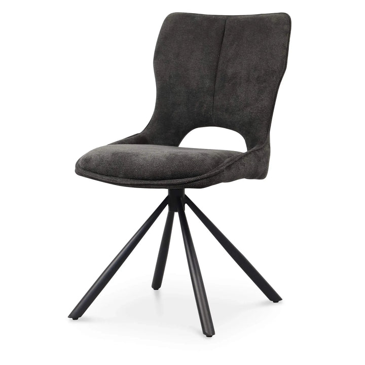 Sydney 160cm Grey Ceramic Marble Dining Table With Sydney Grey Velvet 360 Swivel Dining Chairs