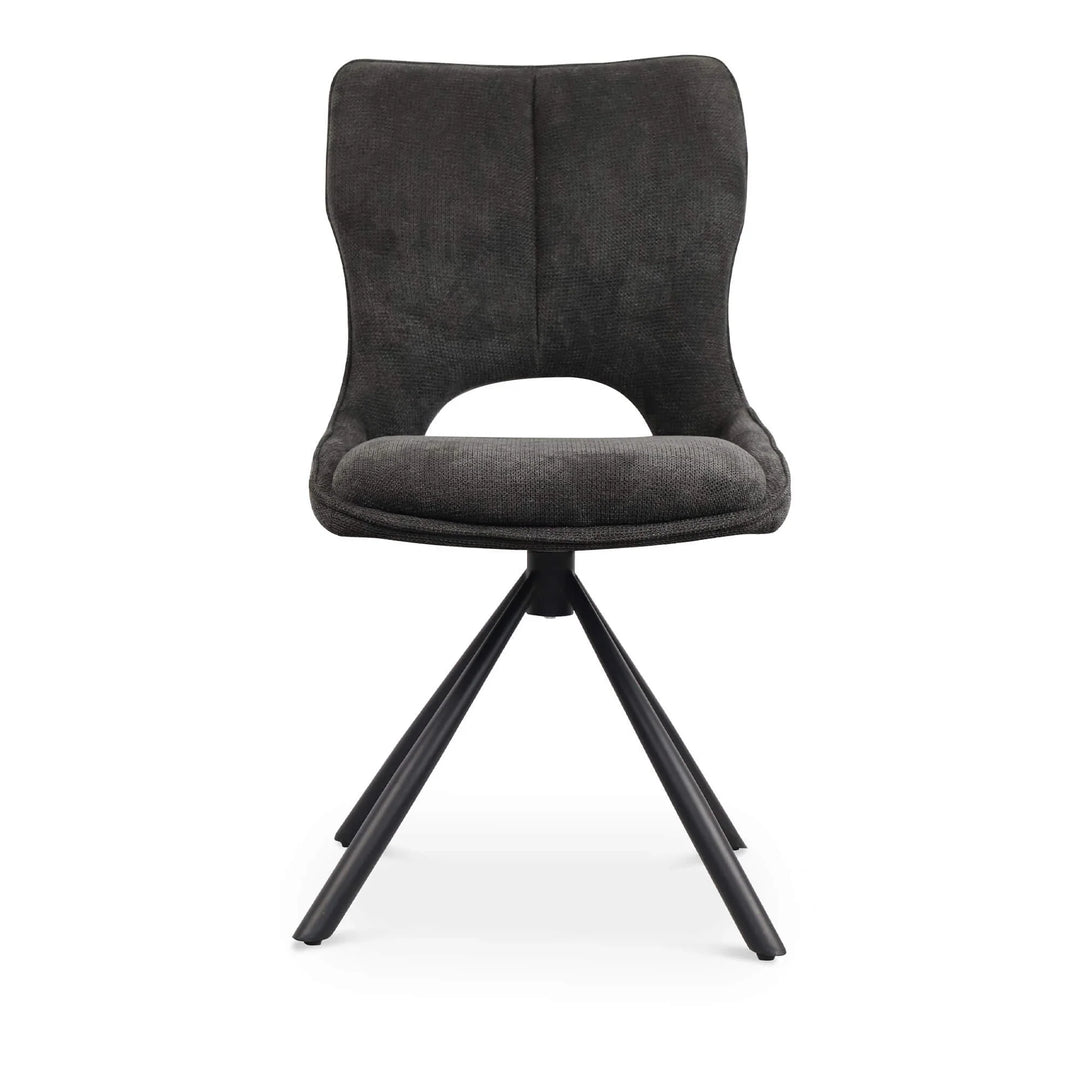 Sydney 160cm Grey Ceramic Marble Dining Table With Sydney Grey Velvet 360 Swivel Dining Chairs