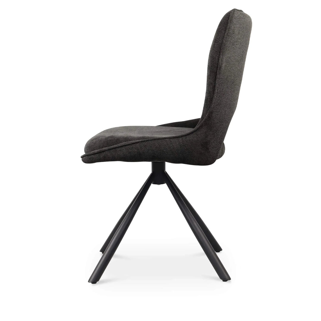 Sydney 160cm Grey Ceramic Marble Dining Table With Sydney Grey Velvet 360 Swivel Dining Chairs