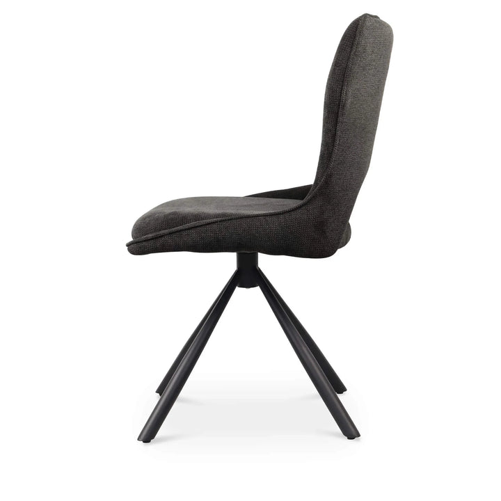Sydney 160cm Grey Ceramic Marble Dining Table With Sydney Grey Velvet 360 Swivel Dining Chairs