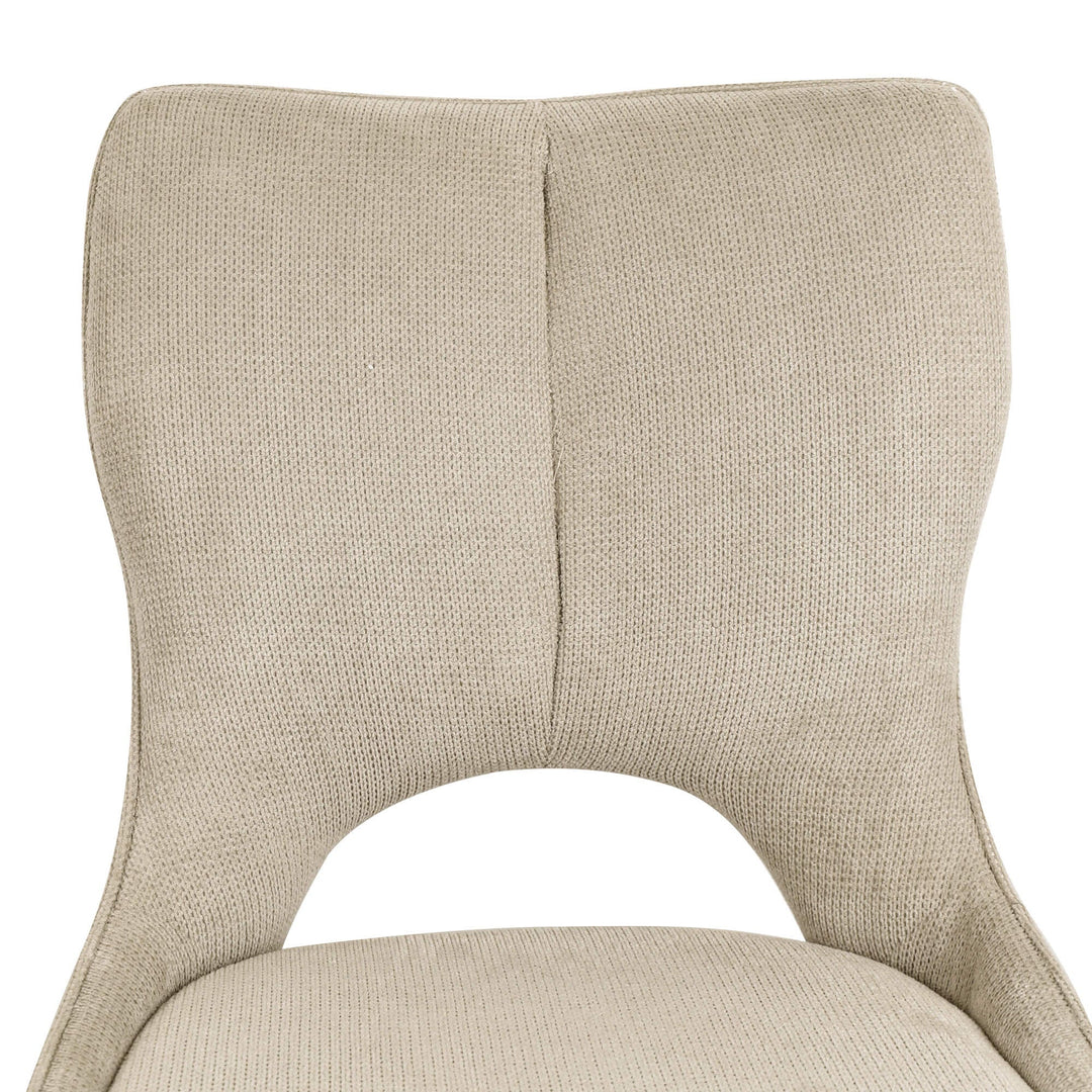 Sydney 160cm Cream Gold Ceramic Marble Dining Table With Sydney Beige Velvet 360 Swivel Dining Chairs