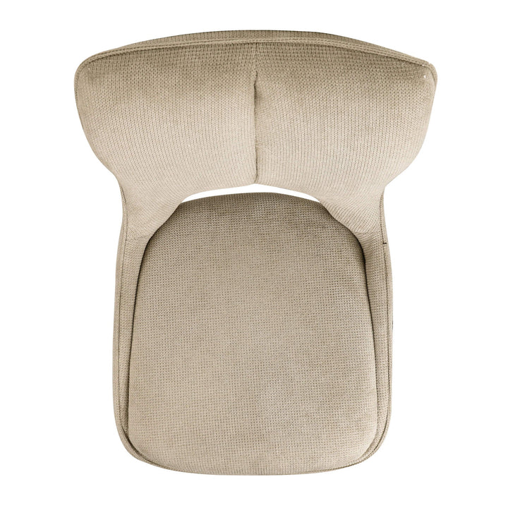 Sydney 160cm Cream Gold Ceramic Marble Dining Table With Sydney Beige Velvet 360 Swivel Dining Chairs
