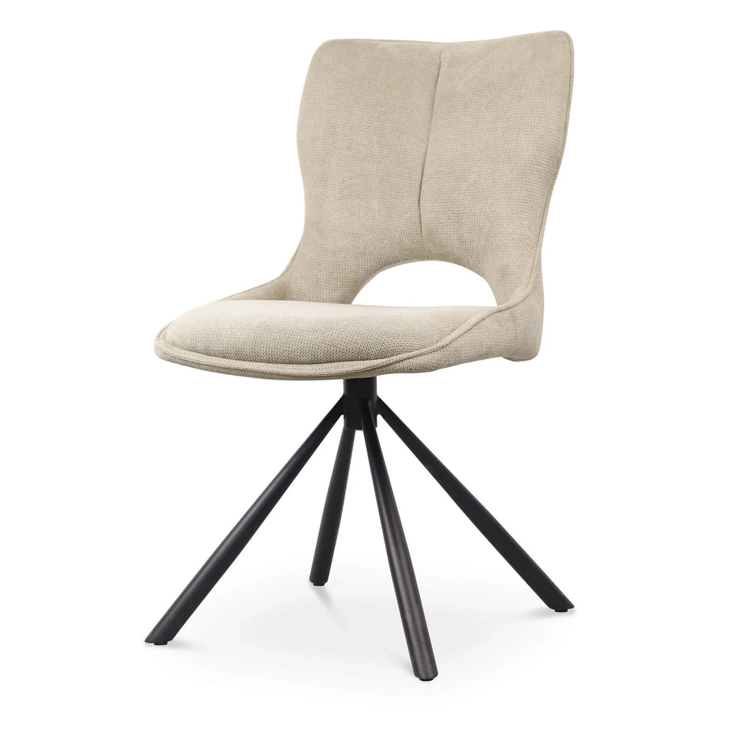 Sydney 160cm Cream Gold Ceramic Marble Dining Table With Sydney Beige Velvet 360 Swivel Dining Chairs