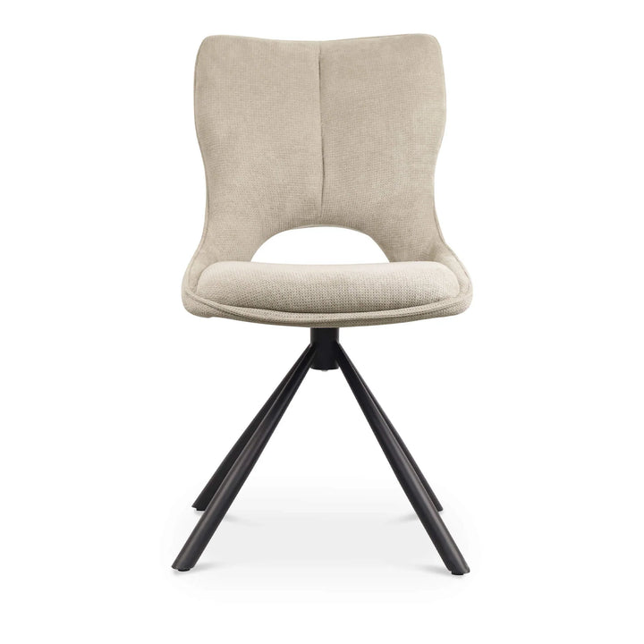 Sydney 160cm Cream Gold Ceramic Marble Dining Table With Sydney Beige Velvet 360 Swivel Dining Chairs