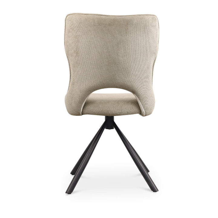 Sydney 160cm Cream Gold Ceramic Marble Dining Table With Sydney Beige Velvet 360 Swivel Dining Chairs