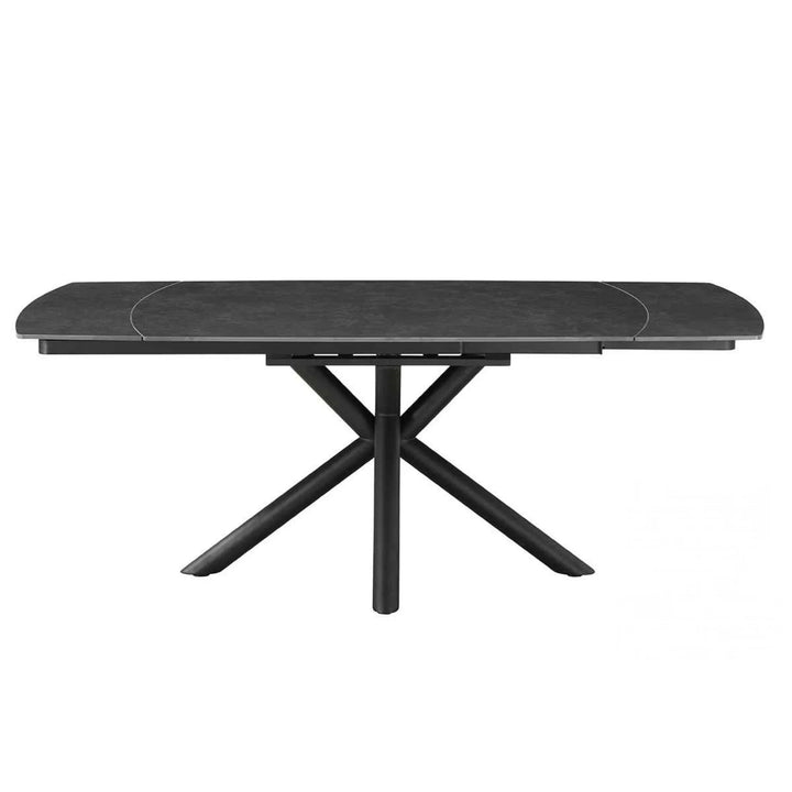 Nova 160-240cm Grey Swivel Ceramic Marble Extending Dining Table