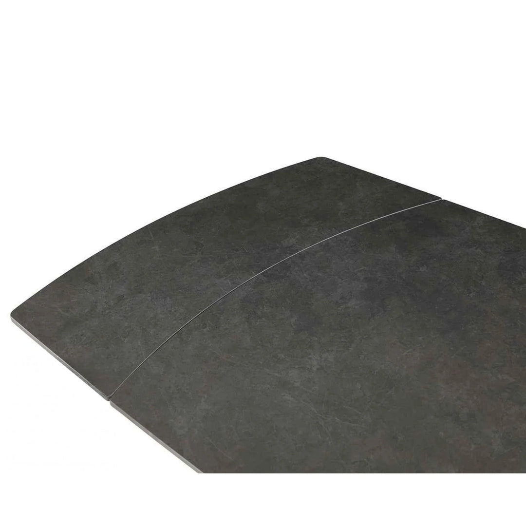 Nova 160-240cm Grey Swivel Ceramic Marble Extending Dining Table