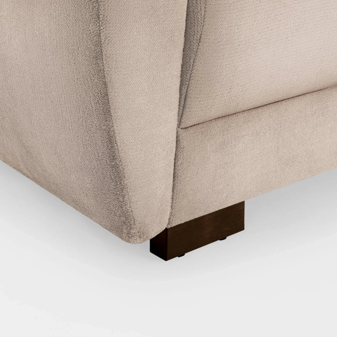 Zara Bubble Mocha Plush Velvet 3 Seater Sofa