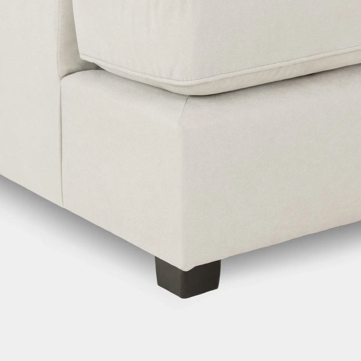 Carnaby Sofa Beige Fabric U Shape Corner Sofa