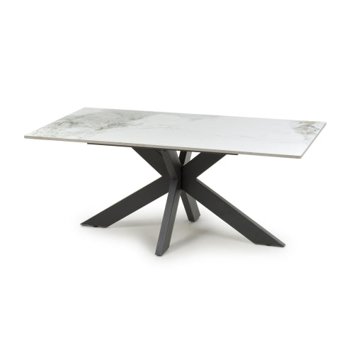 Nova White Ceramic Marble Coffee Table