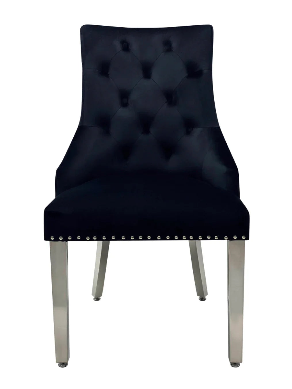 Louis Marble & Chrome Dining Table With Lion Knocker Velvet Chairs & High Back 130cm Bench