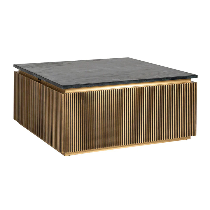 Richmond Interiors Square Ironville Golden Coffee Table