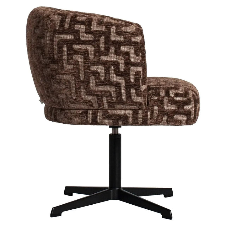 Richmond Interiors Dinan Dining Chair Brown Labyrinth
