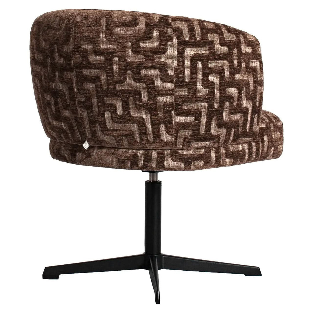 Richmond Interiors Dinan Dining Chair Brown Labyrinth
