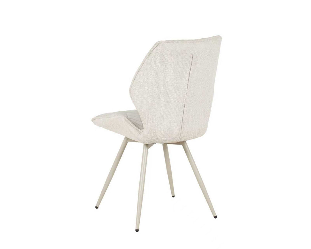 Sydney 160cm Cream Gold Ceramic Marble Dining Table With Beige Velvet Dining Chairs