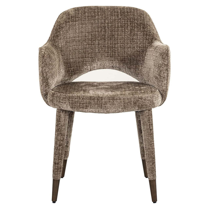 Richmond Interiors Donnatella Stone Chenille Dining Chair