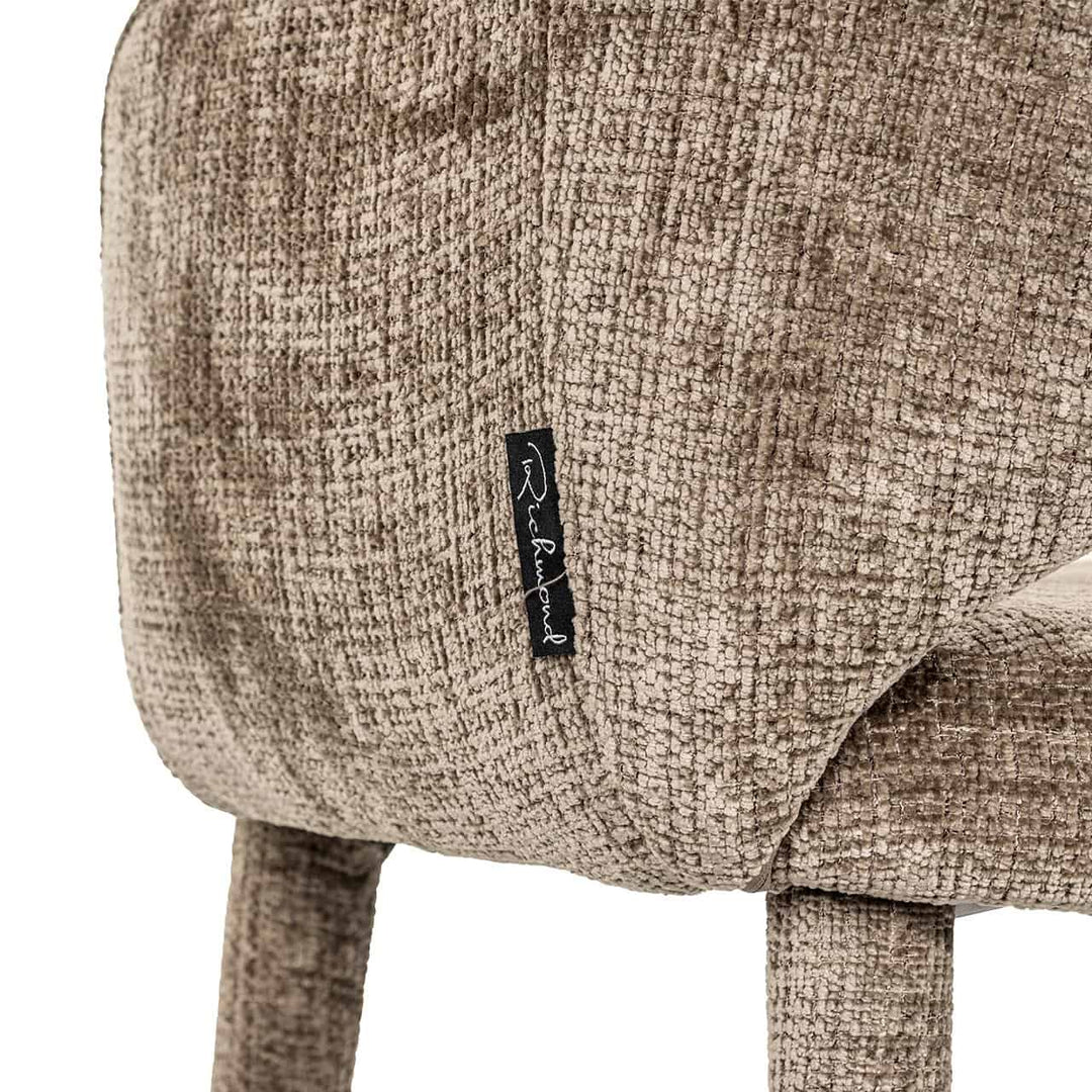 Richmond Interiors Donnatella Stone Chenille Dining Chair