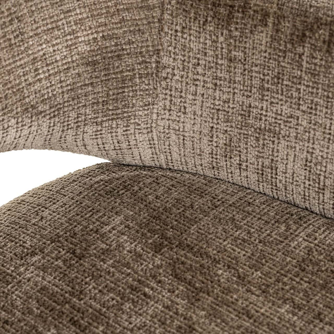 Richmond Interiors Donnatella Stone Chenille Dining Chair