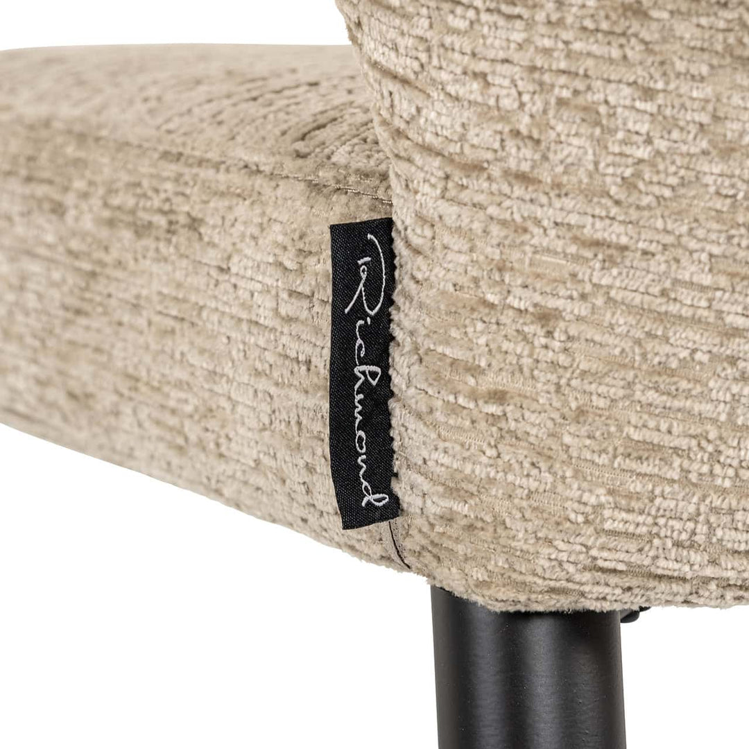 Richmond Interiors Dining Chair Taylor Desert Taupe Chenille