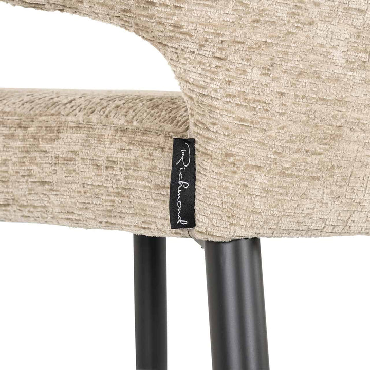Richmond Interiors Taylor Desert Taupe Chenille Bar Stool