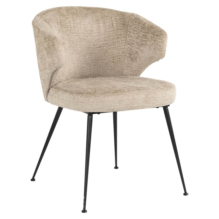 Richmond Interiors Chair Xandra Desert Taupe Chenille Dining Table
