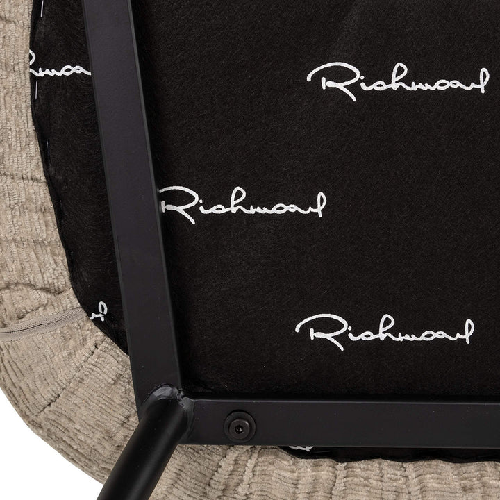 Richmond Interiors Chair Xandra Desert Taupe Chenille Dining Table