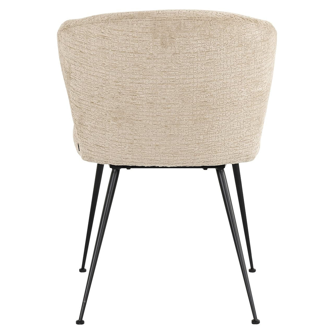 Richmond Interiors Chair Xandra Desert Taupe Chenille Dining Table