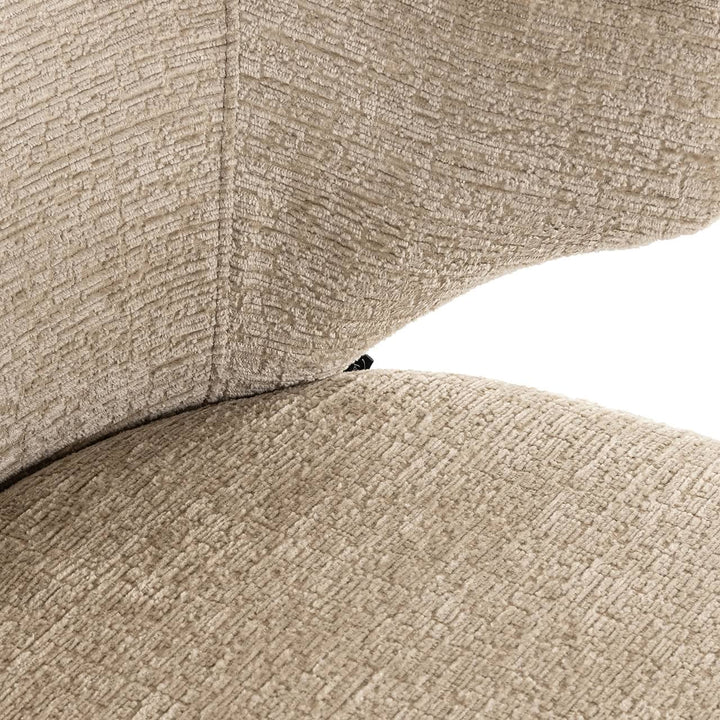 Richmond Interiors Chair Xandra Desert Taupe Chenille Dining Table