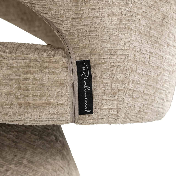 Richmond Interiors Gatsbi Desert Taupe Chenille Dining Chair