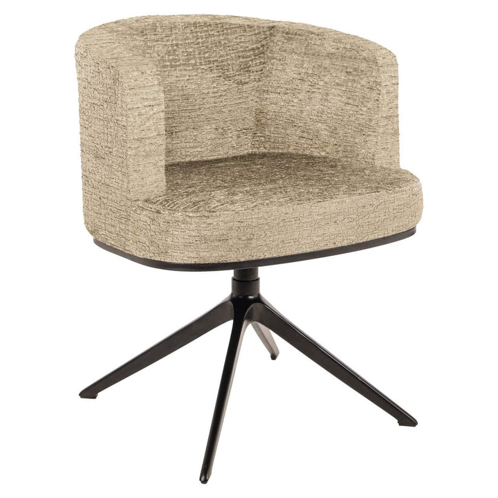 Richmond Interiors Cheyenne Desert Taupe Chenille Swivel Chair