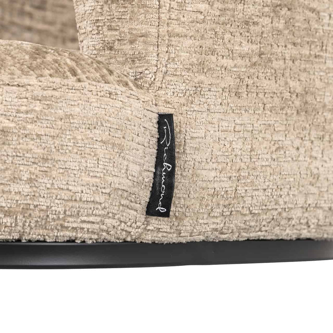 Richmond Interiors Cheyenne Desert Taupe Chenille Swivel Chair