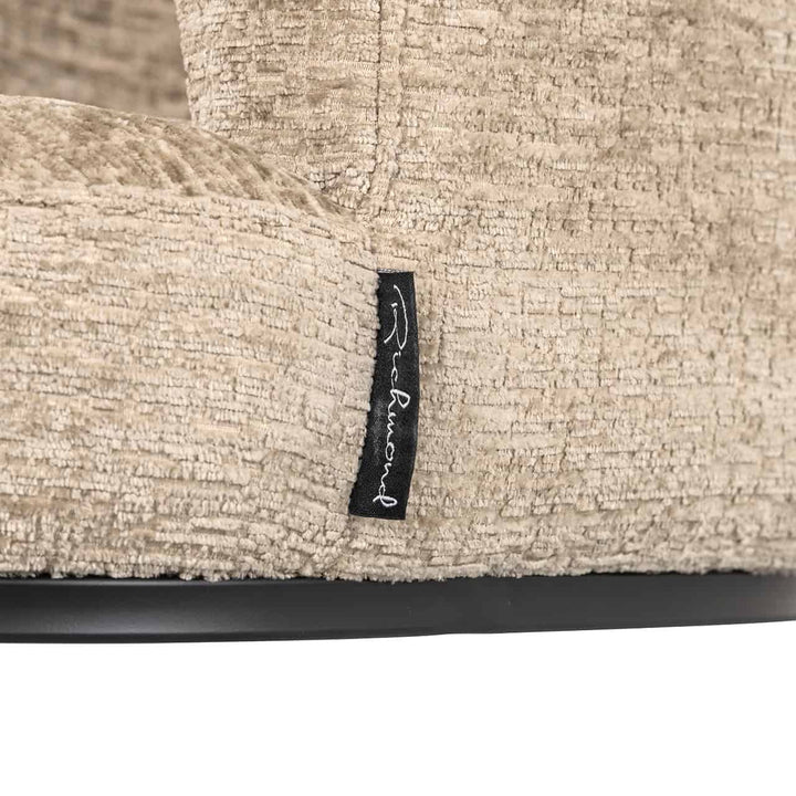 Richmond Interiors Cheyenne Desert Taupe Chenille Swivel Chair